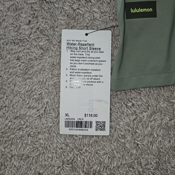 Lululemon Extra Large (XL) Green Men's Shirt - Picture 6 of 10